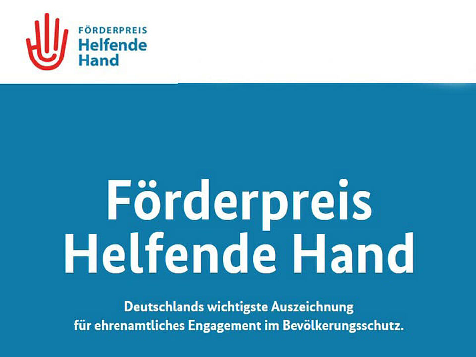 Nominierung Förderpreis Helfende Hand für unser JRK